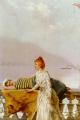 Romantic scenes in art and painting - On The Balcony :: Vittorio Matteo Corcos