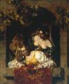 Romantic scenes in art and painting - Window in Venice, during a Fiesta :: William Etty