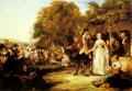 Romantic scenes in art and painting - A May Day Celebration :: William Powell Frith