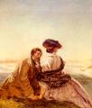Romantic scenes in art and painting -  The Lovers :: William Powell Frith