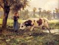 Village life - Cows At Pasture :: Julien Dupre