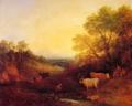 Village life - Landscape with Cattle :: Thomas Gainsborough