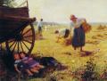 Village life - Haymaking :: Victor Gabriel Gilbert