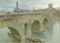 Architecture - Ponte Pietra, Verona :: Albert Goodwin