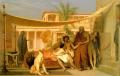 Antique world scenes - Socrates seeking Alcibiades in the House of Aspasia :: Jean-Leon Gerome
