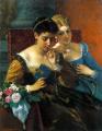 6 woman's portraits hall ( The middle of 19 centuries ) in art and painting -  A Shared Moment :: Cesare dell Acqua