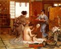 Interiors in art and painting - The Japanese Toilette :: Marie-Fran&#1079;ois-Firmin Girard