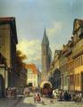 Architecture - A Busy Street in a German Town :: Jacques Carabain