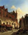 Architecture - Morning In A Busy Market :: Jacques Carabain 