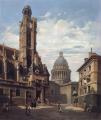Architecture - A View of The Pantheon and the Church of :: Jules Dupre 