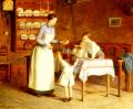 Interiors in art and painting - The Children s Taste :: Victor Gabriel Gilbert