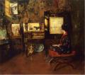 Interiors in art and painting - Alice in the Shinnecock Studio :: William Merritt Chase