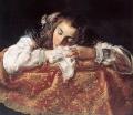 3 women portraits 17th century hall - Sleeping Girl :: Domenico Feti