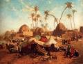 scenes of Oriental life (Orientalism) in art and painting - Bedouincamp :: Karl Wilhelm Gentz