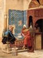 scenes of Oriental life (Orientalism) in art and painting - The Chess Game :: Ludwig Deutsch