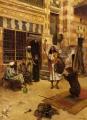 scenes of Oriental life (Orientalism) in art and painting - An Afternoon Show :: Rudolf Ernst