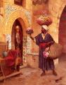 scenes of Oriental life (Orientalism) in art and painting - The Flower Merchant :: Rudolf Ernst