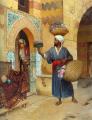 scenes of Oriental life (Orientalism) in art and painting - The Flower Seller :: Rudolf Ernst