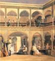 scenes of Oriental life (Orientalism) in art and painting - Bazaar in Orleans :: Thiodore Chassiriau
