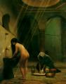 Arab women (Harem Life scenes) in art  and painting - A moorish bath - turkish women at bath ::  Jean-Leon Gerome