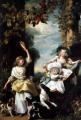 Children's portrait in art and painting - The Three Youngest Daughters of George III :: John Singleton Copley