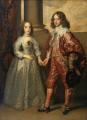 Children's portrait in art and painting - William II, Prince of Orange and Princess Henrietta Mary Stuart, daughter of Charles I of England  :: Sir Antony van Dyck 