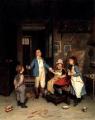 Children's portrait in art and painting - The Doctor's Visit  ::  Andre Henri Dargelas