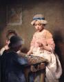 Children's portrait in art and painting -  The Game of Lotto :: Charles Chaplin