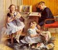 Children's portrait in art and painting - Childrens Pastimes :: Gad Frederik Clement