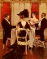 Romantic scenes in art and painting - Idle Conversation :: Albert B. Wenzell