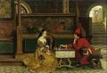 Romantic scenes in art and painting - His Move :: Albrecht Frans Lieven Vriendt