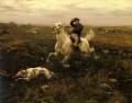 Hunting scenes - Land owner  :: Alfred von Wierusz-Kowalski