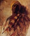 scenes of Oriental life (Orientalism) in art and painting - Guard of the Harem (study) :: Frank Duveneck