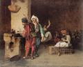 scenes of Oriental life (Orientalism) in art and painting - A Caf in Cairo :: Jean-Leon Gerome