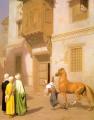 scenes of Oriental life (Orientalism) in art and painting - Cairene Horse Dealer :: Jean-Leon Gerome