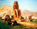 scenes of Oriental life (Orientalism) in art and painting - Memnon and Sesostris :: Jean-Leon Gerome