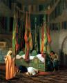 scenes of Oriental life (Orientalism) in art and painting - The Sentinel at the Sultan's Tomb :: Jean-Leon Gerome