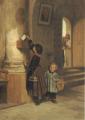 Children's portrait in art and painting - Lettre Au Bon Dieu :: Theophile-Emmanuel Duverger
