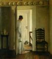 Interiors in art and painting - A Saucer of Milk :: Carl Vilhelm Holsoe
