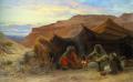 scenes of Oriental life (Orientalism) in art and painting - Bedouins in the Desert :: Eugene-Alexis Girardet
