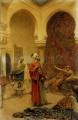 scenes of Oriental life (Orientalism) in art and painting - The Arrival of the Master :: Gustavo Simoni