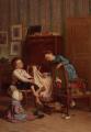 Children's portrait in art and painting - The Puppet Show :: Theophile-Emmanuel Duverger