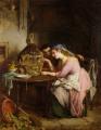 Romantic scenes in art and painting - Wooing and Cooing :: George Smith