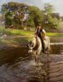 Horses in art - The Close of a Summers Day :: Harold Harvey