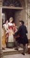 Romantic scenes in art and painting - Ribbons and Laces for Very Pretty Faces :: Edmund Blair Leighton