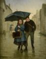 Children's portrait in art and painting - Going to School :: Edouard Frere