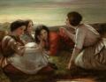 Romantic scenes in art and painting - Plotting Mischief :: Frank Stone