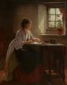 Romantic scenes in art and painting - The Letter :: Haynes King