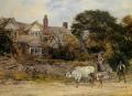 Rural houses - The Herdsmans Greeting :: Heywood Hardy
