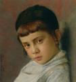 Portraits of young boys - Portrait of a Young Boy with Peyot :: Isidor Kaufmann